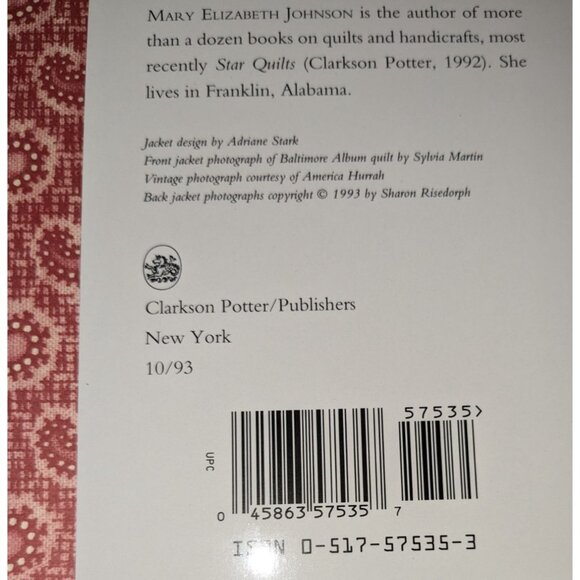 The American Quilt Book By Roderick Kiracofe Mary Elizabeth Johnson Hardcover - Picture 3 of 9